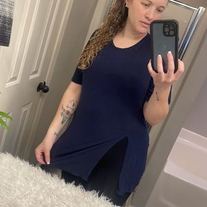 Fabletics navy blue long sleeve shirt